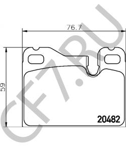 94435295100 Комплект тормозных колодок, дисковый тормоз PORSCHE в городе Воронеж