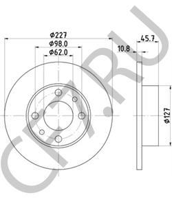 RF16500250 Тормозной диск SEAT в городе Воронеж