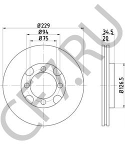 GF1533251A Тормозной диск MAZDA в городе Воронеж