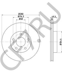 40206880 Тормозной диск NISSAN в городе Воронеж