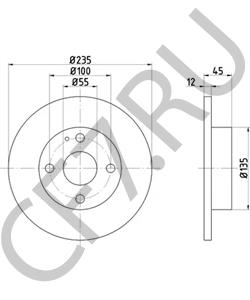 DB0Y33251 Тормозной диск MAZDA в городе Воронеж