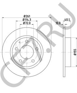 GA3Y26251 Тормозной диск MAZDA в городе Воронеж