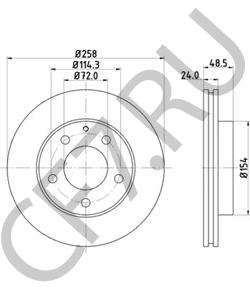 GA5Y3325XE Тормозной диск MAZDA в городе Воронеж