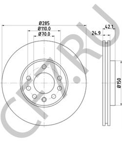 569003 Тормозной диск VAUXHALL в городе Воронеж