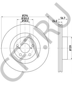 26300FE040 Тормозной диск SUBARU в городе Воронеж