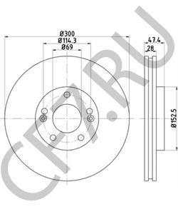 517123V000 Тормозной диск HYUNDAI в городе Воронеж