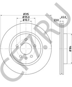 569090 Тормозной диск VAUXHALL в городе Воронеж