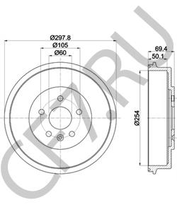 12774829 Тормозной барабан CHEVROLET в городе Воронеж