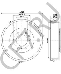 XM341126BC Тормозной барабан Ford в городе Воронеж