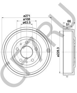 1743443 Тормозной барабан Ford в городе Воронеж