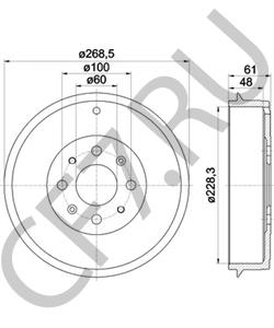 51901443 Тормозной барабан FIAT в городе Воронеж