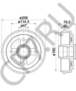 96457238 Тормозной барабан CHEVROLET в городе Воронеж