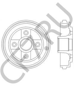 9208531 Тормозной барабан VAUXHALL в городе Воронеж