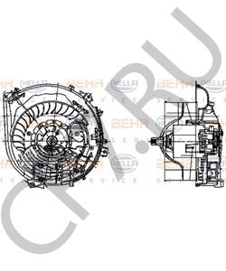 A 140 830 14 08 Вентилятор салона MERCEDES-BENZ в городе Воронеж