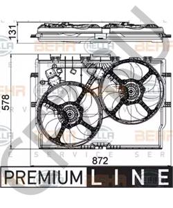 1358009080 Вентилятор, охлаждение двигателя FIAT в городе Воронеж