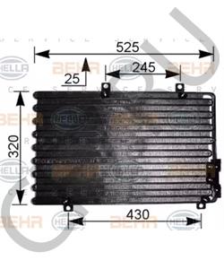 60807597 Конденсатор, кондиционер FIAT в городе Воронеж