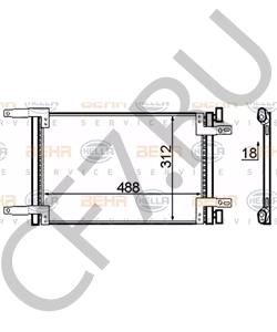 46736891 Конденсатор, кондиционер FIAT в городе Воронеж