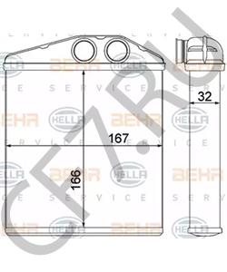 91 96 140 Теплообменник, отопление салона HOLDEN в городе Воронеж