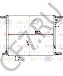 96802950 Конденсатор, кондиционер CHEVROLET в городе Воронеж