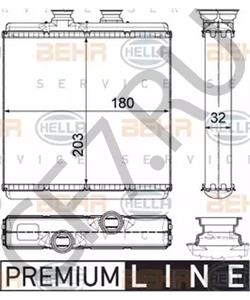 A 204 830 00 61 Теплообменник, отопление салона MERCEDES-BENZ (BBDC) в городе Воронеж