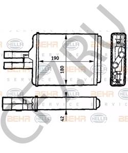 18 43 107 Теплообменник, отопление салона HOLDEN в городе Воронеж