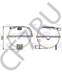 6RU121407 Компенсационный бак, охлаждающая жидкость SEAT в городе Воронеж