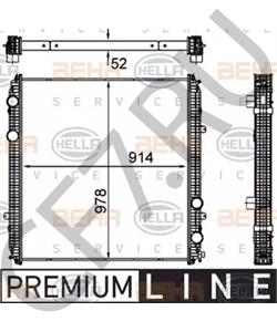BHT E4812 Радиатор, охлаждение двигателя Freightliner в городе Воронеж