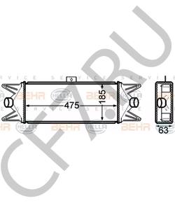 5040 86501 Интеркулер IVECO в городе Воронеж