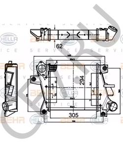 14461ES61C Интеркулер NISSAN в городе Воронеж