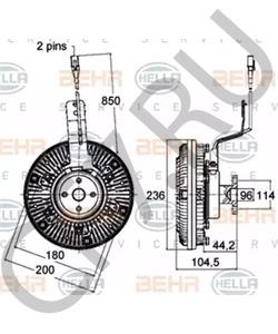 51.06630.0087 Сцепление, вентилятор радиатора MAN в городе Воронеж
