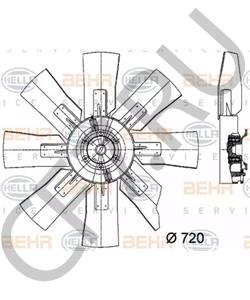 50 10 052 089 Вентилятор, охлаждение двигателя RENAULT TRUCKS в городе Воронеж