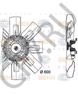 3621 25 Вентилятор, охлаждение двигателя NEOPLAN в городе Воронеж